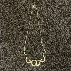 Gold Snake Statement Necklace | Double Serpent Design